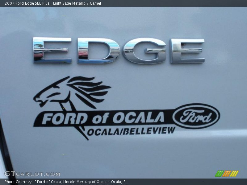 Light Sage Metallic / Camel 2007 Ford Edge SEL Plus