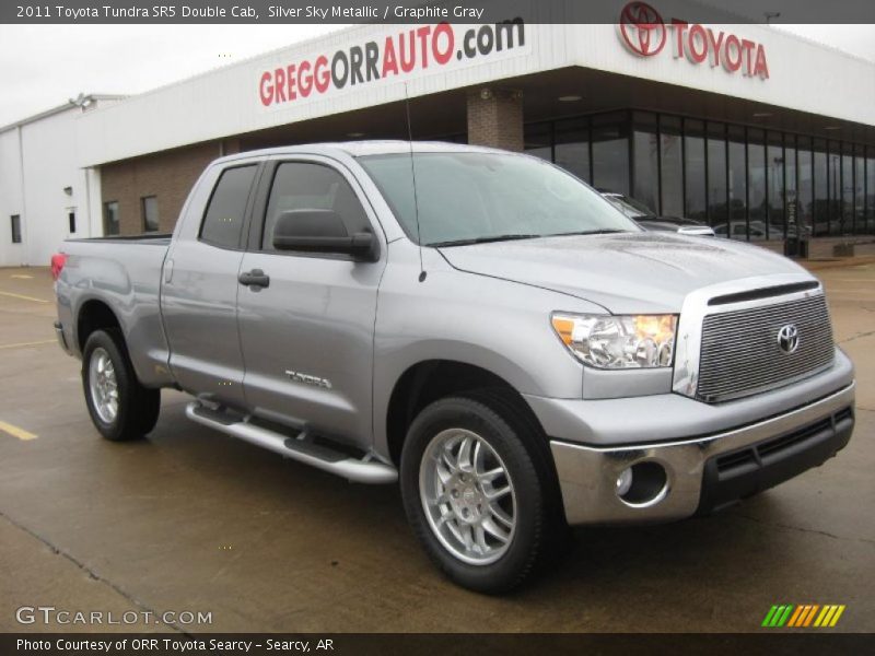 Silver Sky Metallic / Graphite Gray 2011 Toyota Tundra SR5 Double Cab