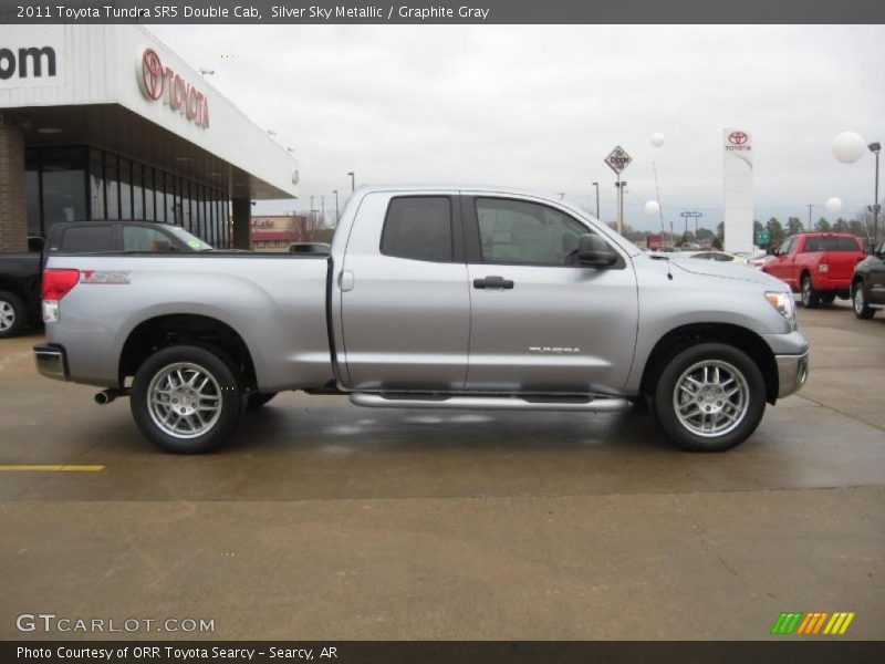 Silver Sky Metallic / Graphite Gray 2011 Toyota Tundra SR5 Double Cab