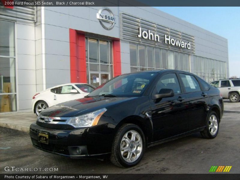 Black / Charcoal Black 2008 Ford Focus SES Sedan