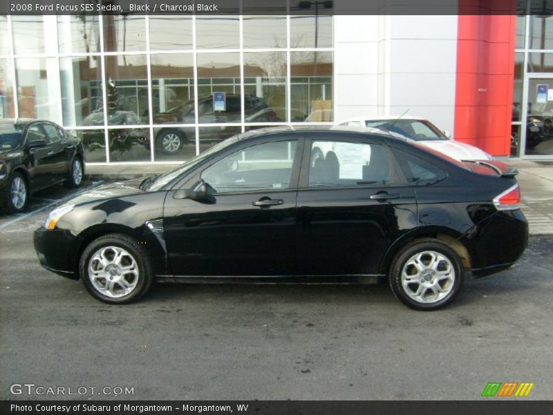 Black / Charcoal Black 2008 Ford Focus SES Sedan
