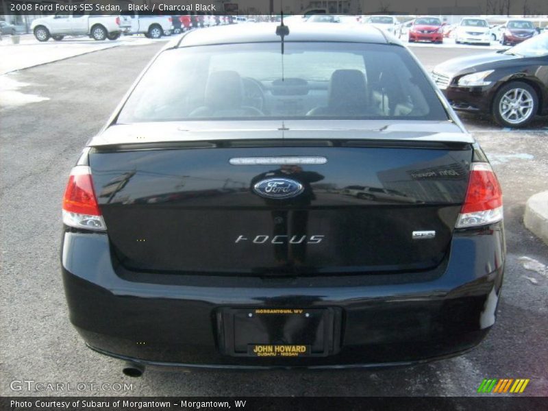 Black / Charcoal Black 2008 Ford Focus SES Sedan