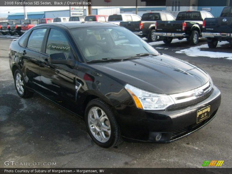 Black / Charcoal Black 2008 Ford Focus SES Sedan