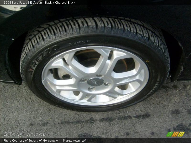 Black / Charcoal Black 2008 Ford Focus SES Sedan