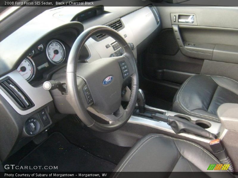 Black / Charcoal Black 2008 Ford Focus SES Sedan