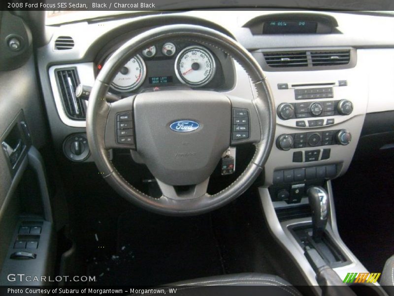 Black / Charcoal Black 2008 Ford Focus SES Sedan