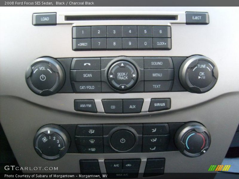 Black / Charcoal Black 2008 Ford Focus SES Sedan