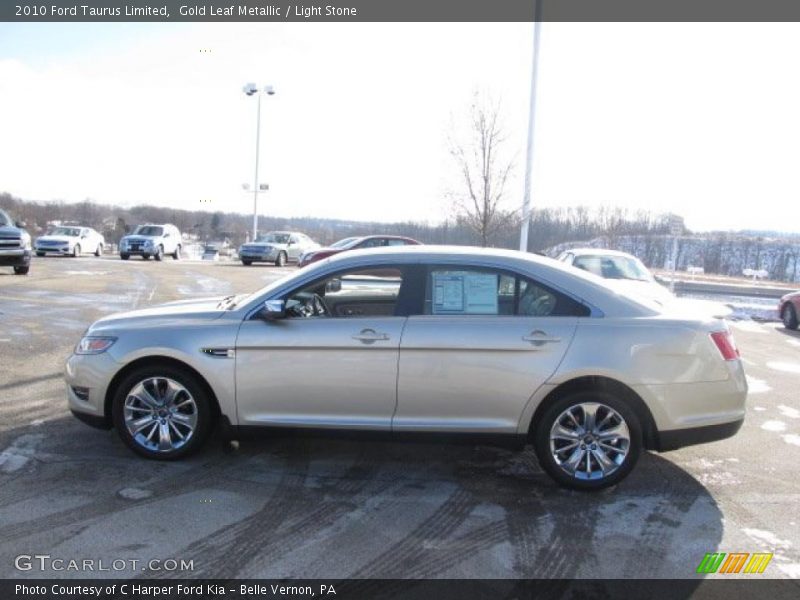 Gold Leaf Metallic / Light Stone 2010 Ford Taurus Limited