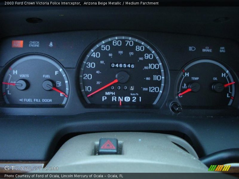  2003 Crown Victoria Police Interceptor Police Interceptor Gauges