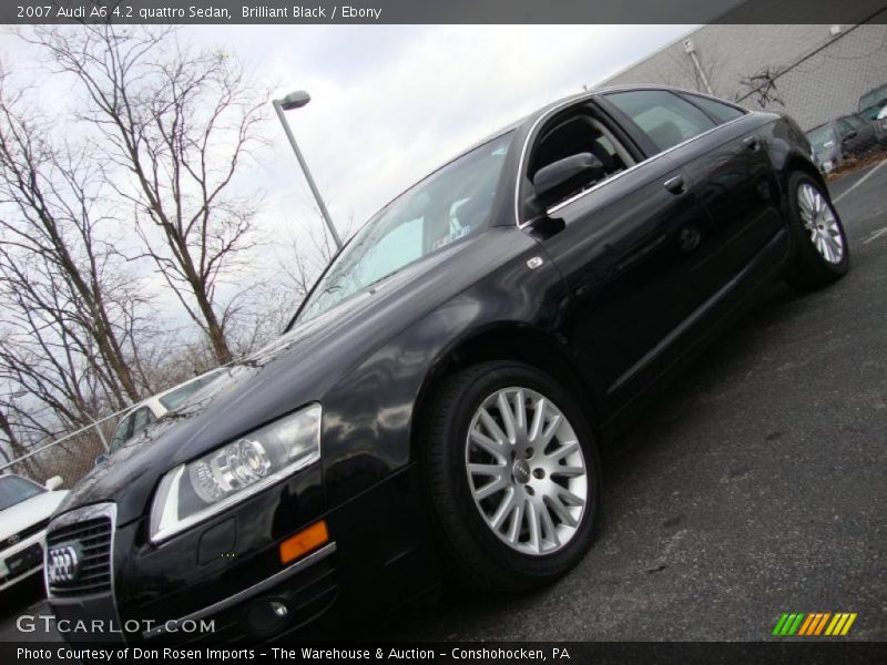 Brilliant Black / Ebony 2007 Audi A6 4.2 quattro Sedan