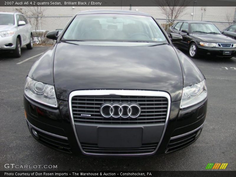 Brilliant Black / Ebony 2007 Audi A6 4.2 quattro Sedan