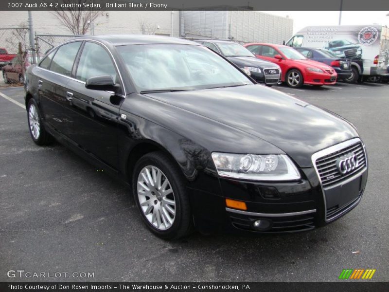Brilliant Black / Ebony 2007 Audi A6 4.2 quattro Sedan