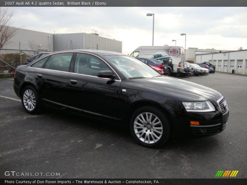 Brilliant Black / Ebony 2007 Audi A6 4.2 quattro Sedan