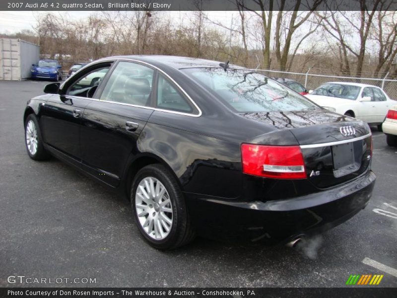 Brilliant Black / Ebony 2007 Audi A6 4.2 quattro Sedan