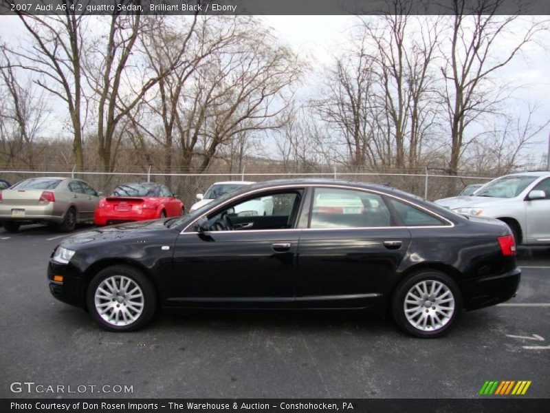 Brilliant Black / Ebony 2007 Audi A6 4.2 quattro Sedan