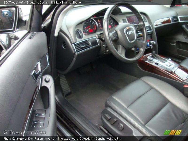  2007 A6 4.2 quattro Sedan Ebony Interior