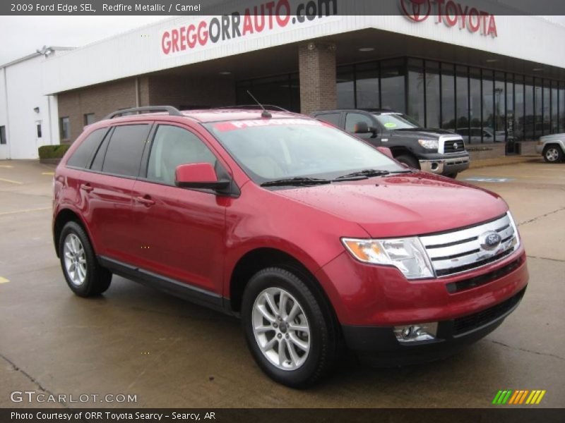 Redfire Metallic / Camel 2009 Ford Edge SEL