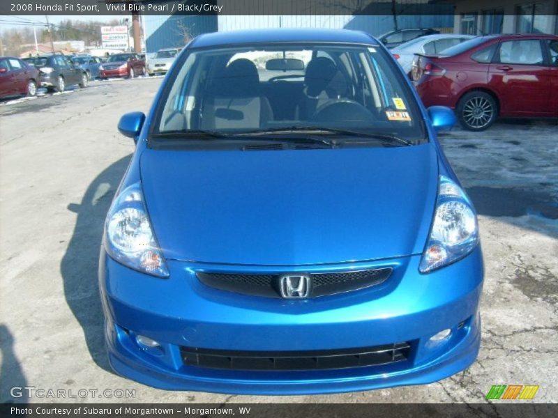 Vivid Blue Pearl / Black/Grey 2008 Honda Fit Sport