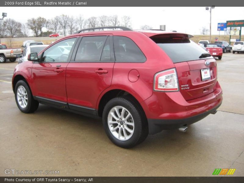 Redfire Metallic / Camel 2009 Ford Edge SEL