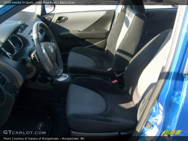 Vivid Blue Pearl / Black/Grey 2008 Honda Fit Sport