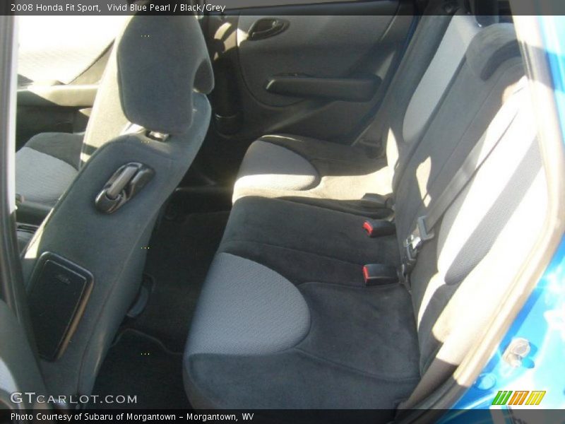 Vivid Blue Pearl / Black/Grey 2008 Honda Fit Sport