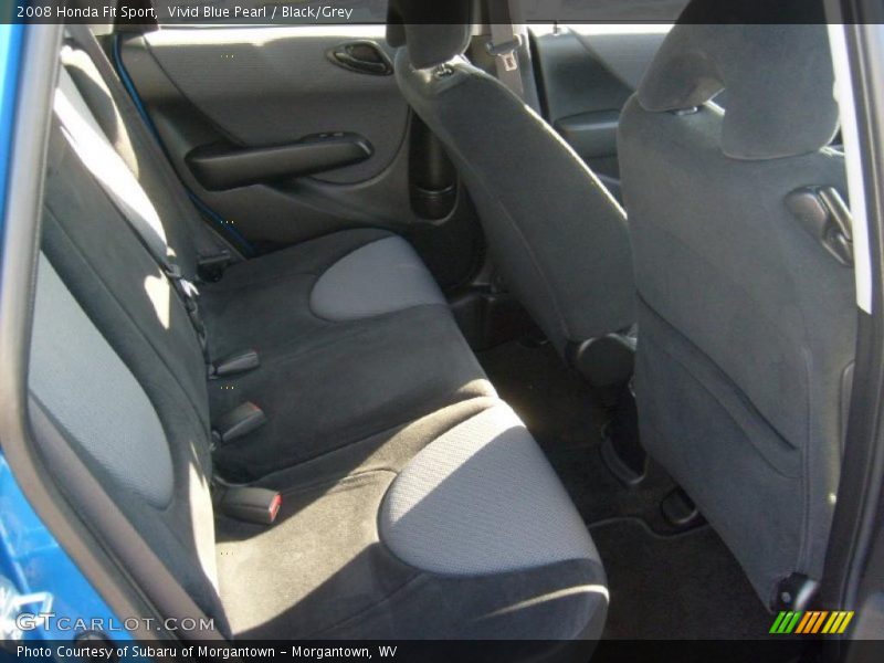 Vivid Blue Pearl / Black/Grey 2008 Honda Fit Sport