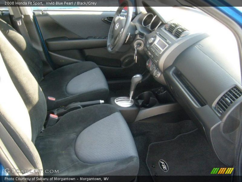 Vivid Blue Pearl / Black/Grey 2008 Honda Fit Sport