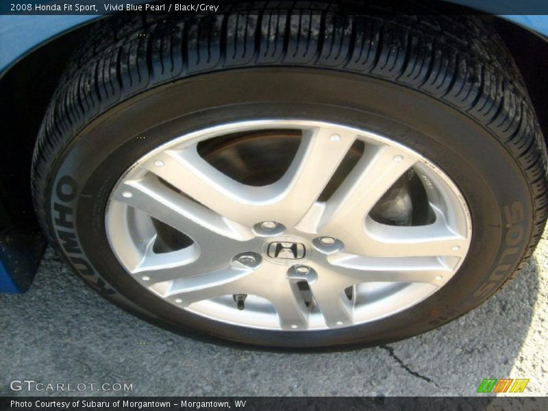 Vivid Blue Pearl / Black/Grey 2008 Honda Fit Sport