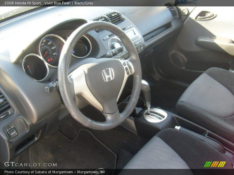 Vivid Blue Pearl / Black/Grey 2008 Honda Fit Sport