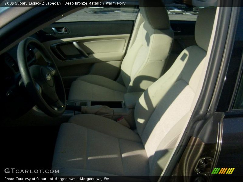Deep Bronze Metallic / Warm Ivory 2009 Subaru Legacy 2.5i Sedan