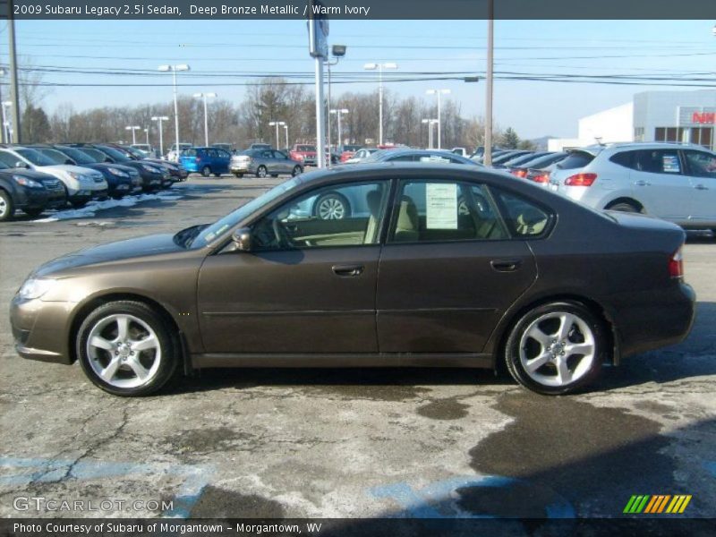 Deep Bronze Metallic / Warm Ivory 2009 Subaru Legacy 2.5i Sedan
