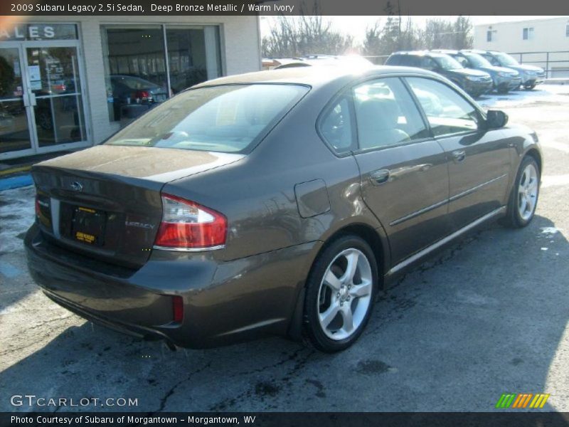 Deep Bronze Metallic / Warm Ivory 2009 Subaru Legacy 2.5i Sedan