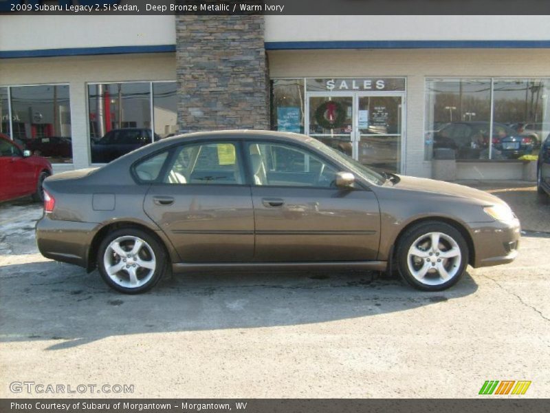 Deep Bronze Metallic / Warm Ivory 2009 Subaru Legacy 2.5i Sedan