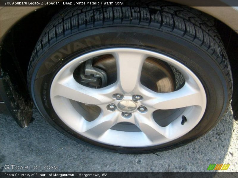 Deep Bronze Metallic / Warm Ivory 2009 Subaru Legacy 2.5i Sedan