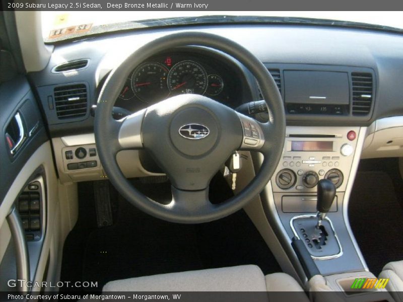 Deep Bronze Metallic / Warm Ivory 2009 Subaru Legacy 2.5i Sedan