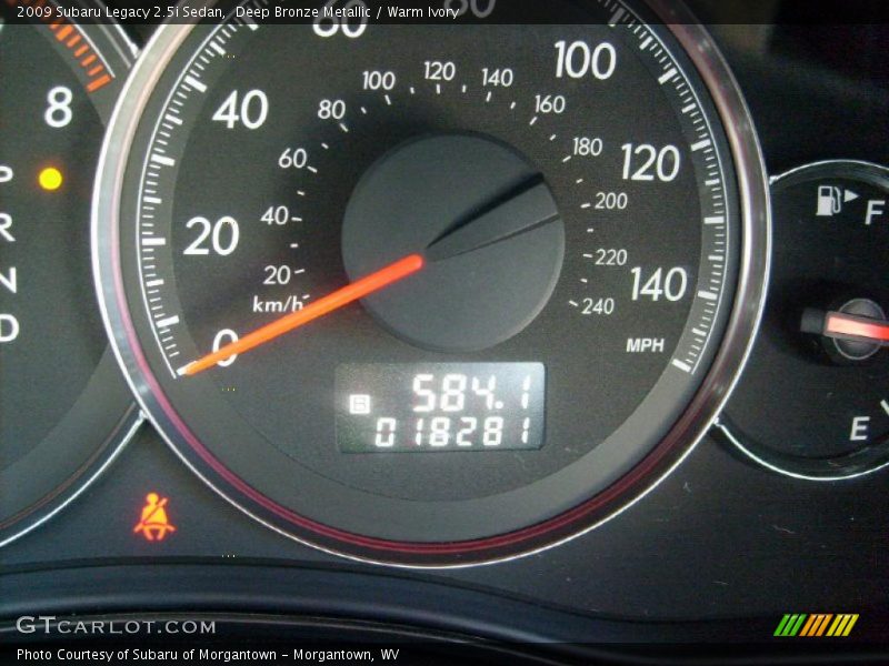 Deep Bronze Metallic / Warm Ivory 2009 Subaru Legacy 2.5i Sedan