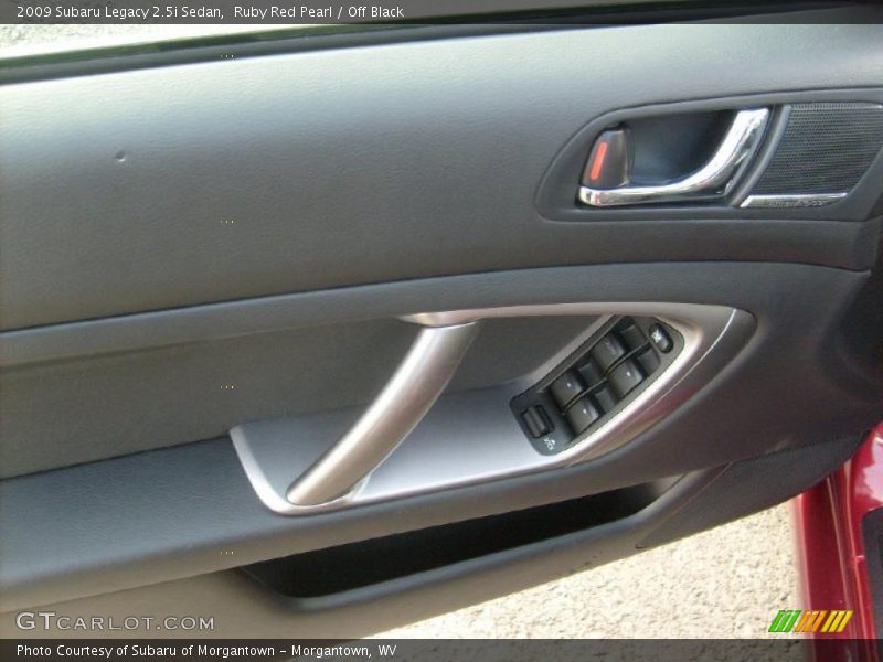 Ruby Red Pearl / Off Black 2009 Subaru Legacy 2.5i Sedan