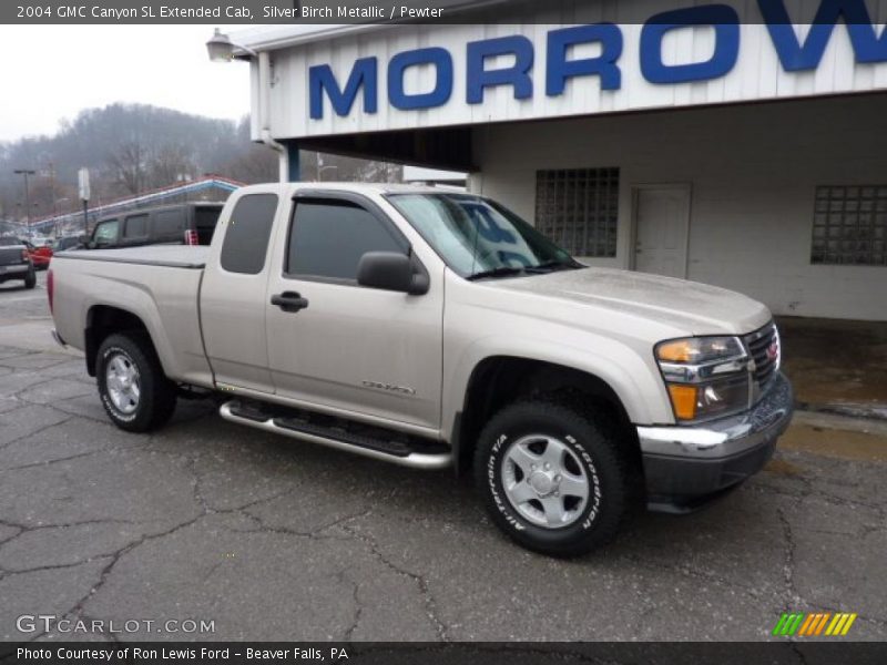 Silver Birch Metallic / Pewter 2004 GMC Canyon SL Extended Cab