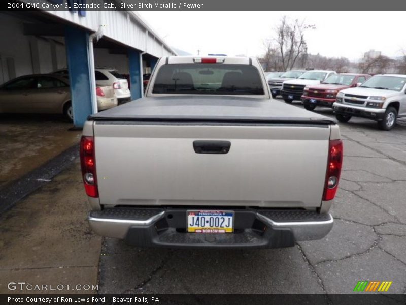 Silver Birch Metallic / Pewter 2004 GMC Canyon SL Extended Cab