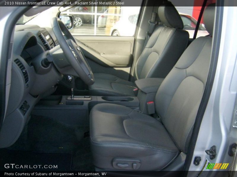 Radiant Silver Metallic / Steel 2010 Nissan Frontier LE Crew Cab 4x4