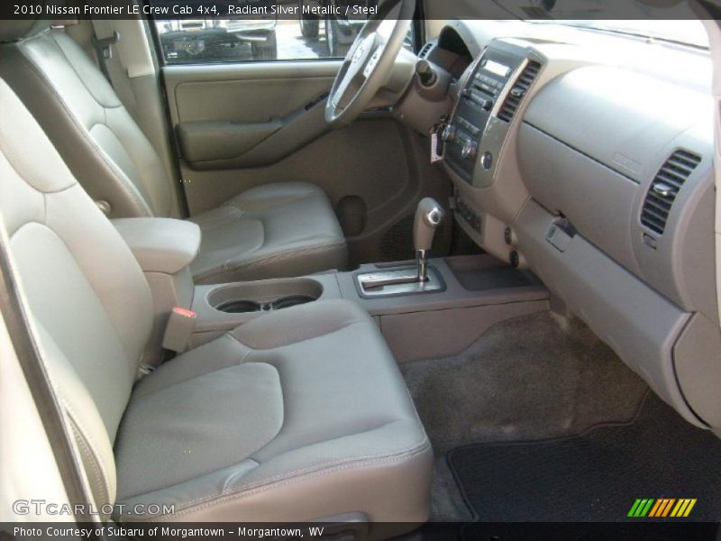 Radiant Silver Metallic / Steel 2010 Nissan Frontier LE Crew Cab 4x4