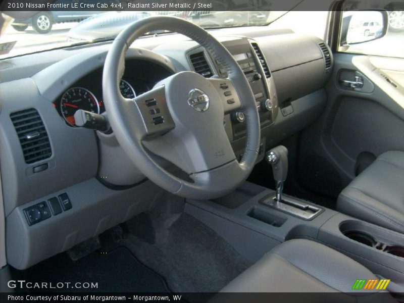 Steel Interior - 2010 Frontier LE Crew Cab 4x4 
