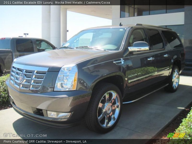 Mocha Steel Metallic / Cashmere/Cocoa 2011 Cadillac Escalade ESV Luxury