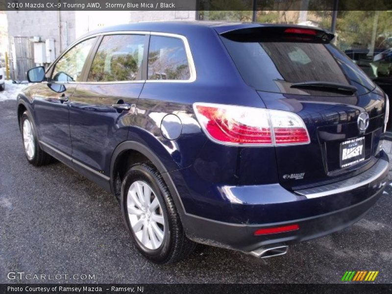Stormy Blue Mica / Black 2010 Mazda CX-9 Touring AWD