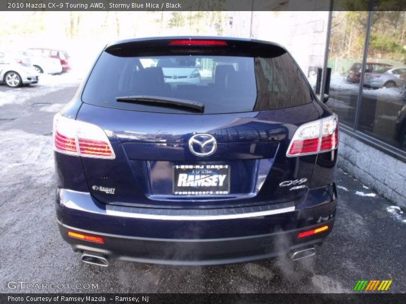 Stormy Blue Mica / Black 2010 Mazda CX-9 Touring AWD