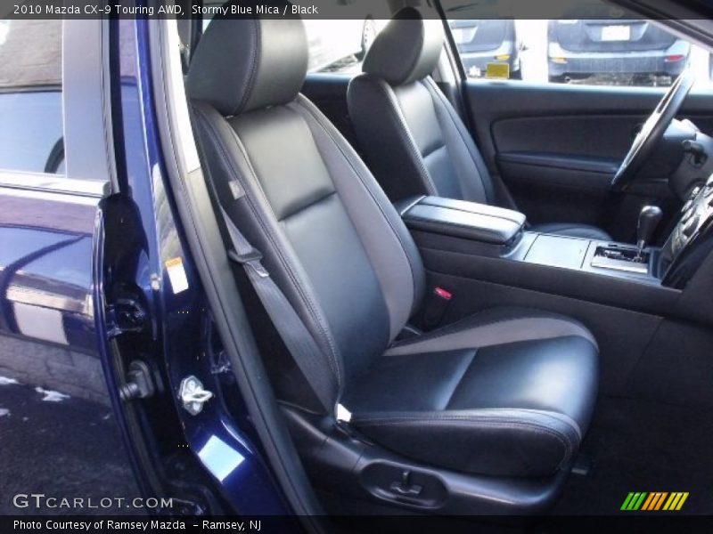 Stormy Blue Mica / Black 2010 Mazda CX-9 Touring AWD