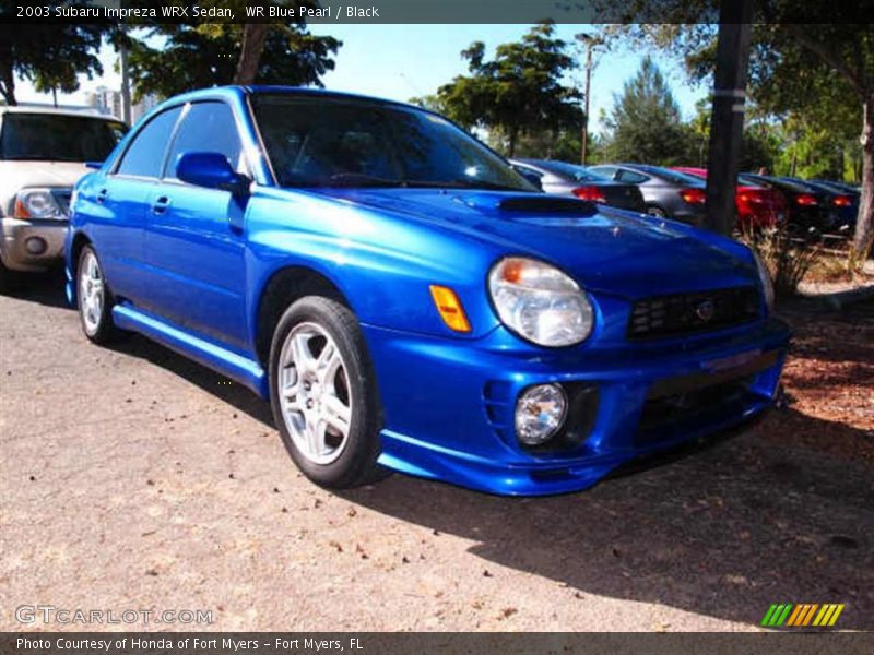 WR Blue Pearl / Black 2003 Subaru Impreza WRX Sedan