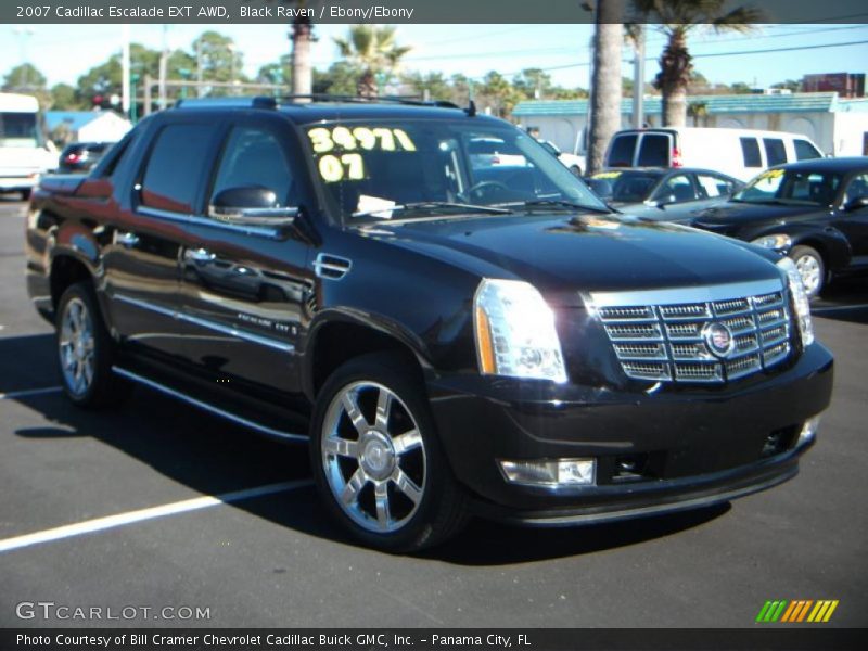 Black Raven / Ebony/Ebony 2007 Cadillac Escalade EXT AWD