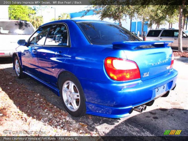 WR Blue Pearl / Black 2003 Subaru Impreza WRX Sedan