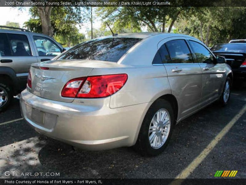 Light Sandstone Metallic / Dark Khaki/Light Graystone 2008 Chrysler Sebring Touring Sedan